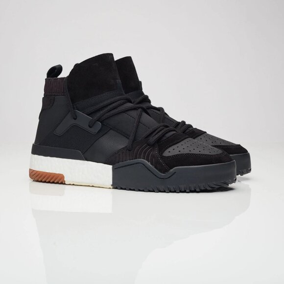 ADIDAS Men's Alexander Wang AW Bball Sneaker Size 6 In Core Black/Running White